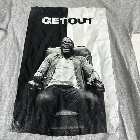 Get Out 2017 Jordan Peele Horror Movie Poster Mens T-Shirt Size S - Picture 2 of 6
